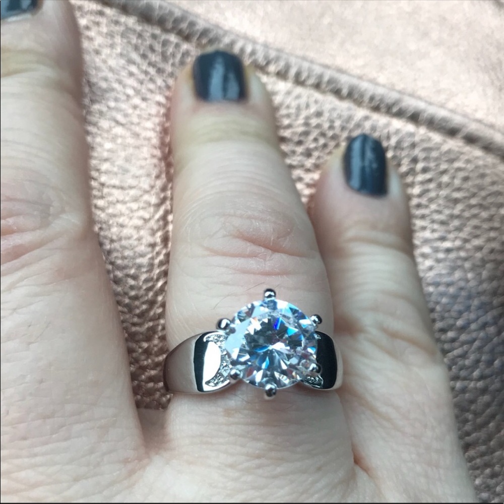 3 Carat Simulate Diamond Engagement Ring.